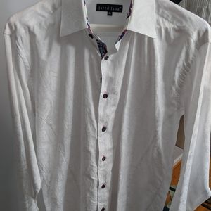 Jared Lang Tonal Paisley Shirt | Size: XL